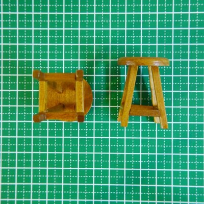 画像4: 木製スツール