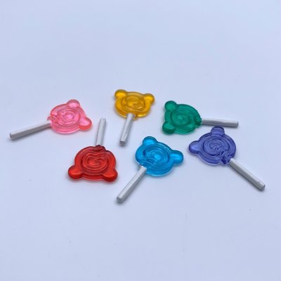 画像3: クマのぺろぺろキャンディ（クリア6色）　くま　テディベア