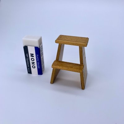 画像4: レトロ踏み台（2段）