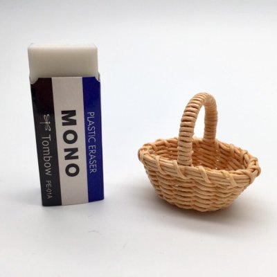 画像7: 手編みワンハンドル・オーバルバスケット　かご