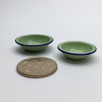 画像4: ミニチュア　ホーロー風洗面器　２サイズ