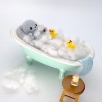 【新色追加】　陶器猫足バスタブ　お風呂