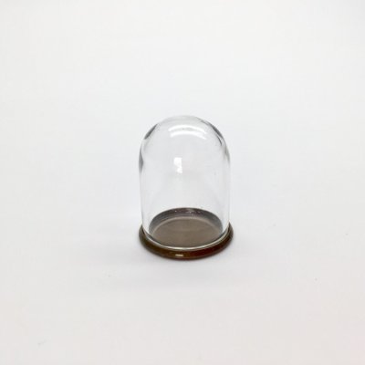 画像2: メタル底　ガラスドーム（18×25mm）