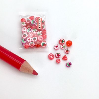 画像7: ミニチュア　袋入りミックス飴７色　キャンディ　（金太郎飴　ハンドメイド　
