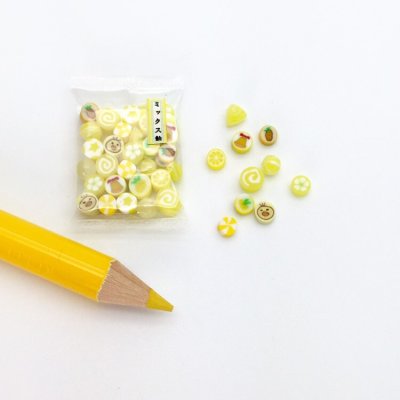 画像9: ミニチュア　袋入りミックス飴７色　キャンディ　（金太郎飴　ハンドメイド　