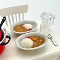 ミニチュア　カレーライス　（ハンドメイド　