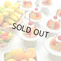 キラキラ！　ミニチュアくだものゼリー　ハンドメイド　