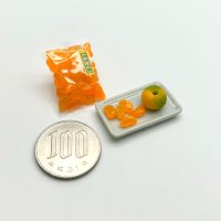 ミニチュア　みかん飴　キャンディ　（切り飴　ハンドメイド　