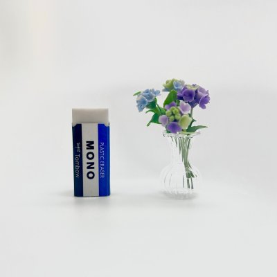 画像4: アジサイ＆ガラス花瓶セット　紫陽花　あじさい