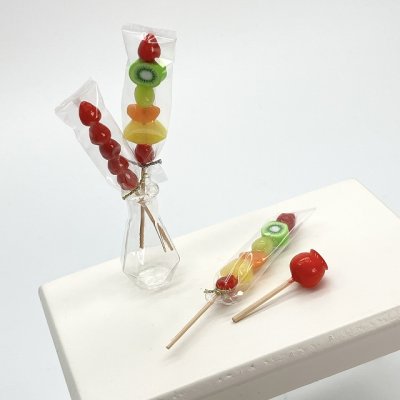 画像6: ミニチュア変わりガラス瓶　多面体　ビン