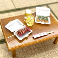 ハンドメイド　お祭りのいか焼き　（ミニチュア　焼きイカ　焼きいか