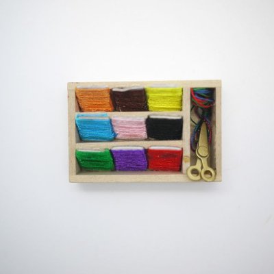 画像2: 木製オープン裁縫箱