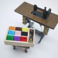 木製オープン裁縫箱