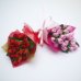 画像1: ミニチュア　バラの花束（ピンク/レッド）　ブーケ　フラワーアレンジ (1)