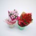 画像4: ミニチュア　バラの花束（ピンク/レッド）　ブーケ　フラワーアレンジ