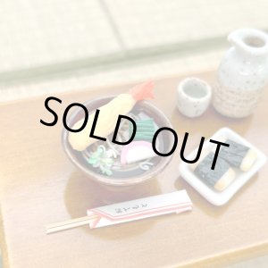 画像: ミニチュア　天ぷらそば　（年越し蕎麦　ハンドメイド　