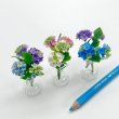 画像1: アジサイ＆ガラス花瓶セット　紫陽花　あじさい (1)