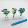 画像2: アジサイ＆ガラス花瓶セット　紫陽花　あじさい (2)