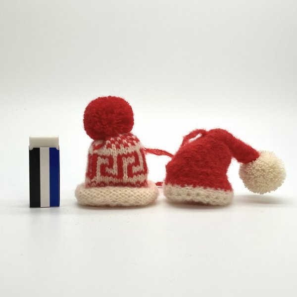 画像5: 模様編みポンポンニット帽 (5)