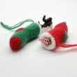 画像4: Lサイズ！　毛糸のクリスマスソックス　ミニチュアオーナメント (4)