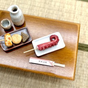 画像: ハンドメイド　おでんのタコ　（ミニチュア　たこ　