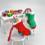 画像: Lサイズ！　毛糸のクリスマスソックス　ミニチュアオーナメント