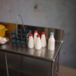 画像3: 瓶入りミルクバスケット　牛乳瓶（ニューバージョン） (3)